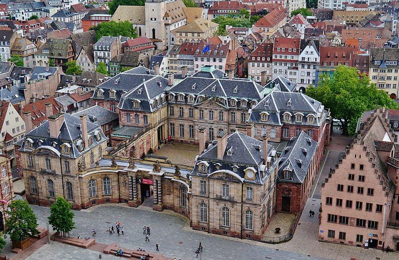 strasbourg palazzo Rohan dall'alto